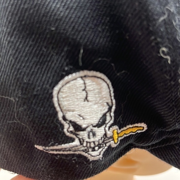 Stoned to the Bone Black Skull Baseball Hat Adjustable. HT1217 - Picture 4 of 6